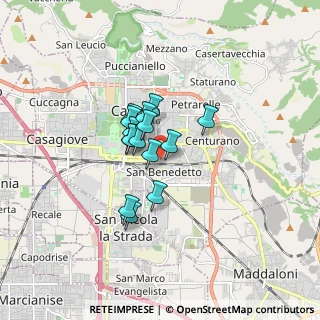 Mappa Via Sud Piazza D'Armi, 81100 Caserta CE, Italia (1.12267)