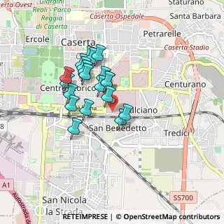 Mappa Via Sud Piazza D'Armi, 81100 Caserta CE, Italia (0.755)