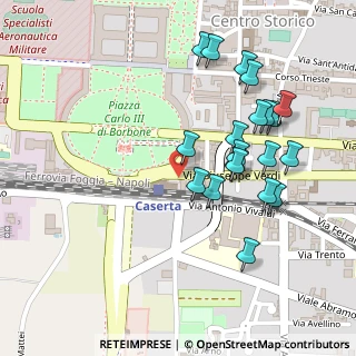 Mappa Piazza Giuseppe Garibaldi, 81100 Caserta CE, Italia (0.264)