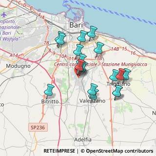Mappa Via Vaccarella, 70100 Bari BA, Italia (3.30167)