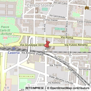 Mappa Via r. de martino 23, 81100 Caserta, Caserta (Campania)