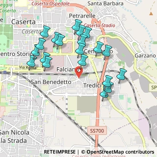 Mappa Piazza Sebastiano Vetrano, 81100 Caserta CE, Italia (1.0485)
