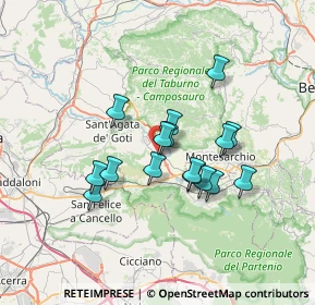 Mappa Via Castellone-Fontanelle, 82011 Airola BN, Italia (5.84313)