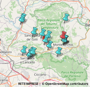 Mappa Via Castellone-Fontanelle, 82011 Airola BN, Italia (6.67158)