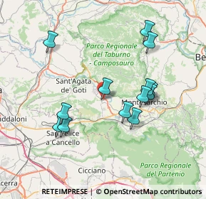 Mappa Via Castellone-Fontanelle, 82011 Airola BN, Italia (7.63154)