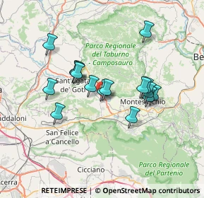 Mappa Via Castellone-Fontanelle, 82011 Airola BN, Italia (6.3525)