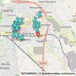 Mappa Via Onofrio Teti, 81100 Caserta CE, Italia (1.2755)