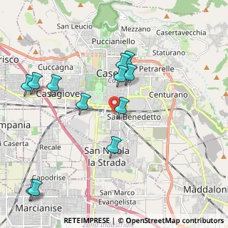 Mappa Via Trento, 81100 Caserta CE, Italia (2.38667)