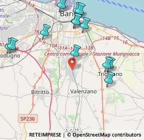 Mappa Via Vincenzo Roppo, 70129 Bari BA, Italia (5.08077)