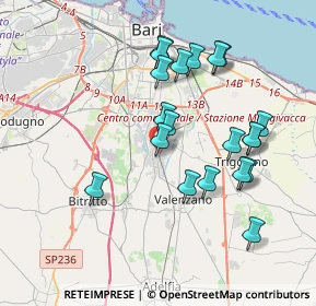 Mappa Via Vincenzo Roppo, 70129 Bari BA, Italia (3.8685)