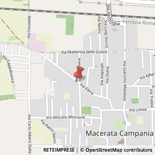 Mappa Via Elena, 115, 81047 Macerata Campania, Caserta (Campania)