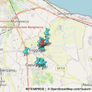 Mappa Via Battista Pirelli, 70019 Triggiano BA, Italia (1.345)