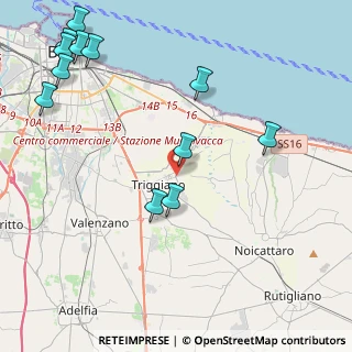 Mappa Via Battista Pirelli, 70019 Triggiano BA, Italia (5.8825)
