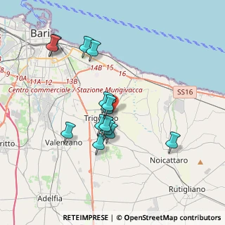 Mappa Via Battista Pirelli, 70019 Triggiano BA, Italia (3.54643)