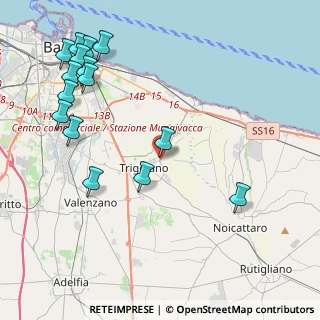 Mappa Via Battista Pirelli, 70019 Triggiano BA, Italia (5.642)