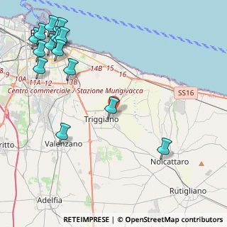 Mappa Via Cristoforo Colombo, 70019 Triggiano BA, Italia (6.44467)