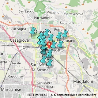 Mappa Via Unità d' Italia, 81100 Caserta CE, Italia (1.0605)