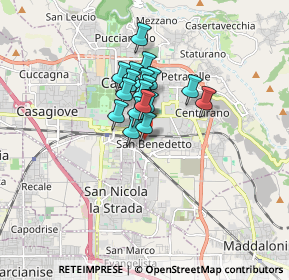 Mappa Vicolo Reame di Napoli, 81100 Caserta CE, Italia (1.08947)