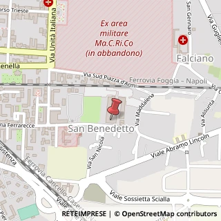 Mappa Via Maggiore Salvatore Arena, 1, 81100 Caserta, Caserta (Campania)