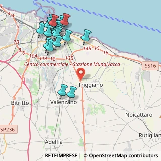 Mappa Complanare s.s. 100 km 7+900 Bari BA IT, 70019 Triggiano BA, Italia (5.466)