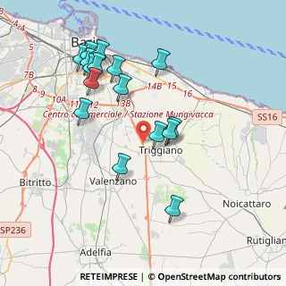 Mappa Complanare s.s. 100 km 7+900 Bari BA IT, 70019 Triggiano BA, Italia (4.20313)