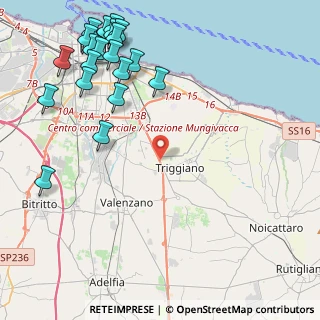 Mappa Complanare s.s. 100 km 7+900 Bari BA IT, 70019 Triggiano BA, Italia (6.2135)