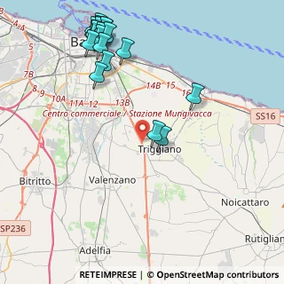 Mappa Complanare s.s. 100 km 7+900 Bari BA IT, 70019 Triggiano BA, Italia (5.774)