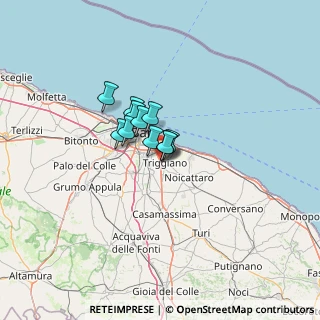 Mappa Complanare s.s. 100 km 7+900 Bari BA IT, 70019 Triggiano BA, Italia (6.89909)