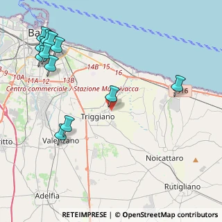 Mappa Via Lame, 70019 Triggiano BA, Italia (5.96917)