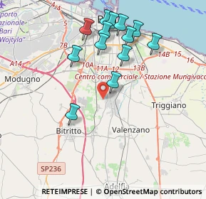 Mappa Strada Fondo Capillo del Campo, 70129 Bari BA, Italia (4.21615)
