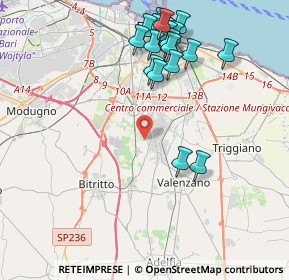 Mappa Strada Fondo Capillo del Campo, 70129 Bari BA, Italia (4.7685)