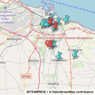 Mappa Strada Fondo Capillo del Campo, 70129 Bari BA, Italia (3.652)