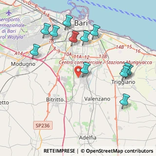Mappa Strada Fondo Capillo del Campo, 70129 Bari BA, Italia (4.895)