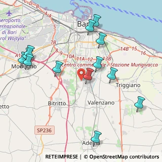 Mappa Strada Fondo Capillo del Campo, 70129 Bari BA, Italia (5.06077)