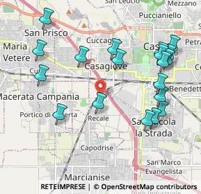 Mappa Via Firenze, 81020 Recale CE, Italia (2.41895)