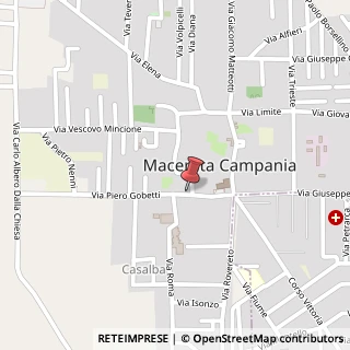 Mappa Via Pietro Gobetti, 31, 81047 Macerata Campania, Caserta (Campania)