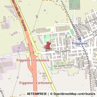 Mappa Via Giovanni Casalino, 178, 70019 Triggiano, Bari (Puglia)