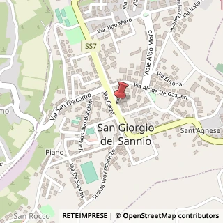 Mappa Viale Spinelli, 7, 82018 San Giorgio del Sannio, Benevento (Campania)