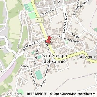 Mappa Viale Principe Carlo Spinelli, 34, 82018 San Giorgio del Sannio, Benevento (Campania)