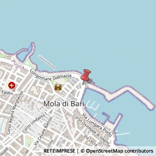 Mappa Lungomare Dalmazia, 70042 Mola di Bari BA, Italia, 70042 Mola di Bari, Bari (Puglia)
