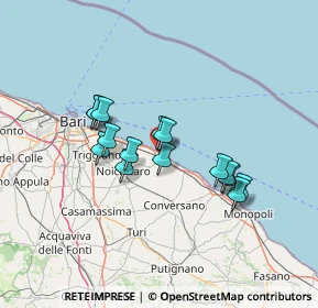 Mappa Via Eugenio Montale, 70042 Mola di Bari BA, Italia (11.83333)