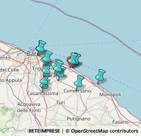 Mappa Via Eugenio Montale, 70042 Mola di Bari BA, Italia (10.652)