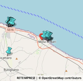 Mappa Via Eugenio Montale, 70042 Mola di Bari BA, Italia (4.9775)