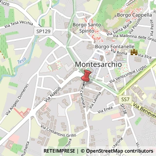 Mappa Via Cervinara, 0, 82016 Montesarchio BN, Italia, 82016 Montesarchio, Benevento (Campania)