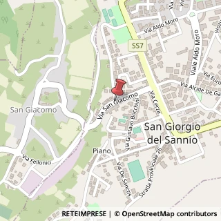 Mappa Via s.giacomo 24, 82018 San Giorgio del Sannio, Benevento (Campania)