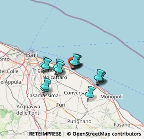 Mappa Via Moro, 70042 Mola di Bari BA, Italia (9.67158)