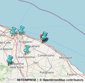 Mappa Via Moro, 70042 Mola di Bari BA, Italia (21.71167)