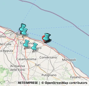Mappa Via Moro, 70042 Mola di Bari BA, Italia (10.30667)