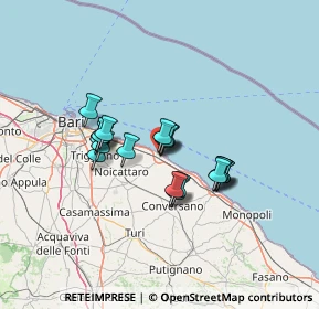 Mappa Via Moro, 70042 Mola di Bari BA, Italia (10.563)