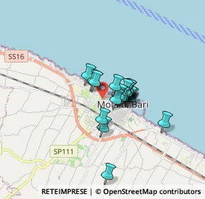Mappa Via Moro, 70042 Mola di Bari BA, Italia (1.0845)